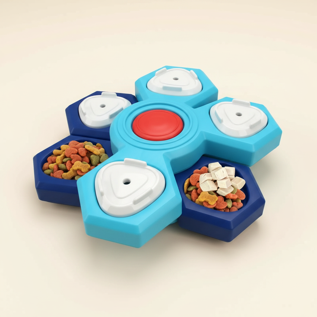 Kibblevia™ Interactive Slow-Feeding Puzzle - angolazione laterale
